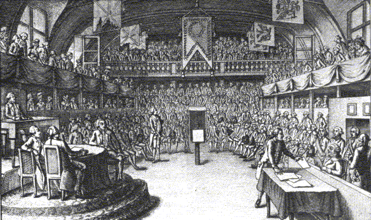 A scene from the trial of Louis XVI