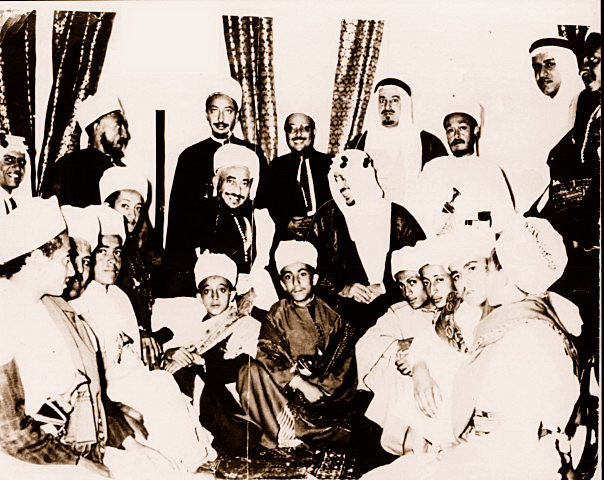 King Ibn Saud of Saudi Arabia and Imam Ahmad of Yemen (c. 1950s).
