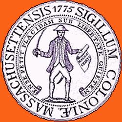 The 1775 seal of Massachusetts.
