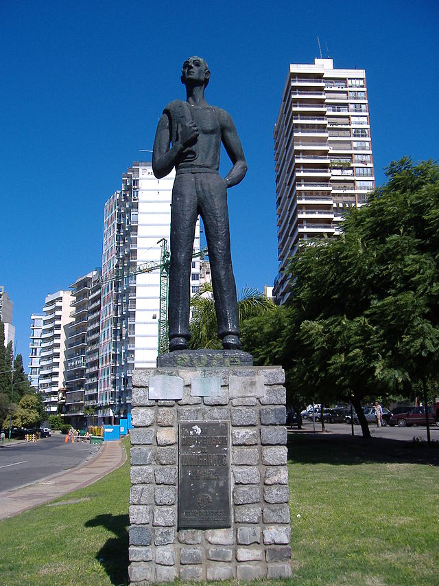 This statue in Rosario, Argentina is dedicated to the national immigrant population.