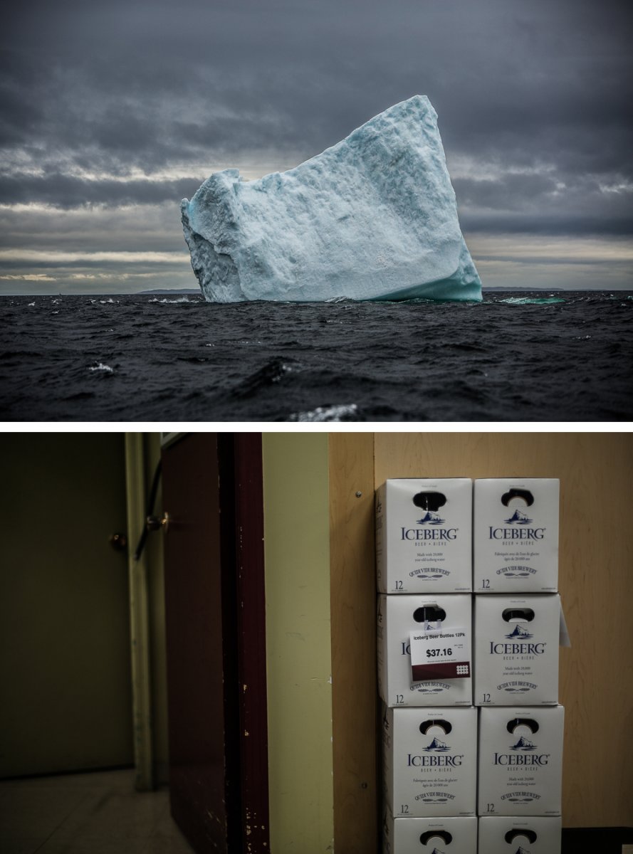 On the top, iceberg in St. Lunaire. On the bottom, iceberg in Placentia.