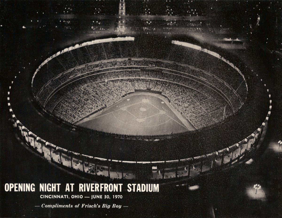 Cincinnati's Riverfront Stadium in 1970.
