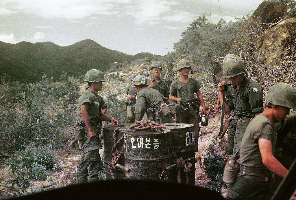 Korean soldiers acted as combatants and support units during the Vietnam War.