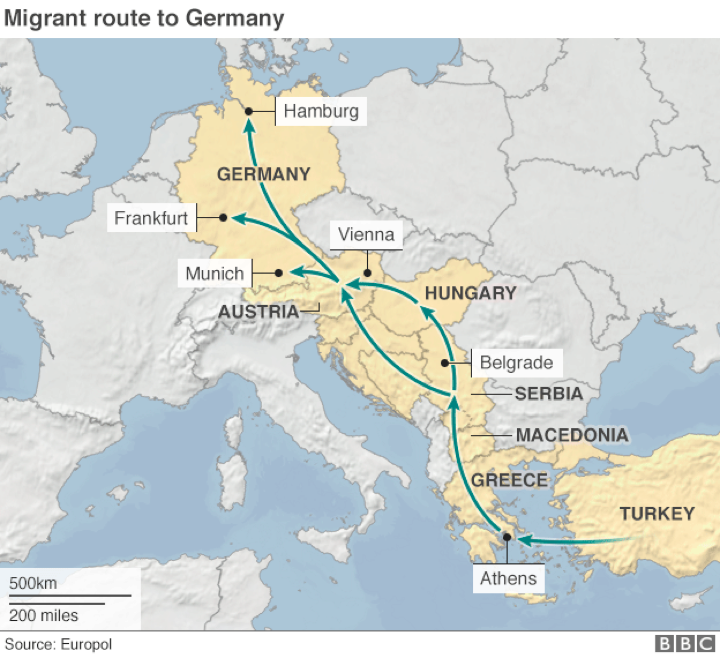 The 'Balkan Route.'