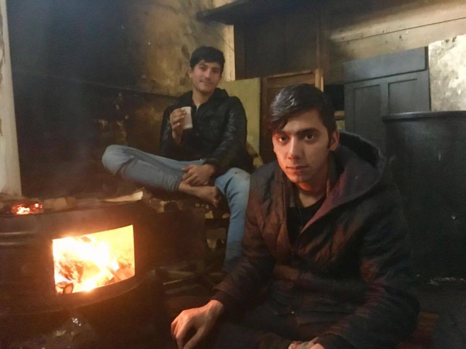 Unaccompanied minors from Afghanistan in the Belgrade barracks.