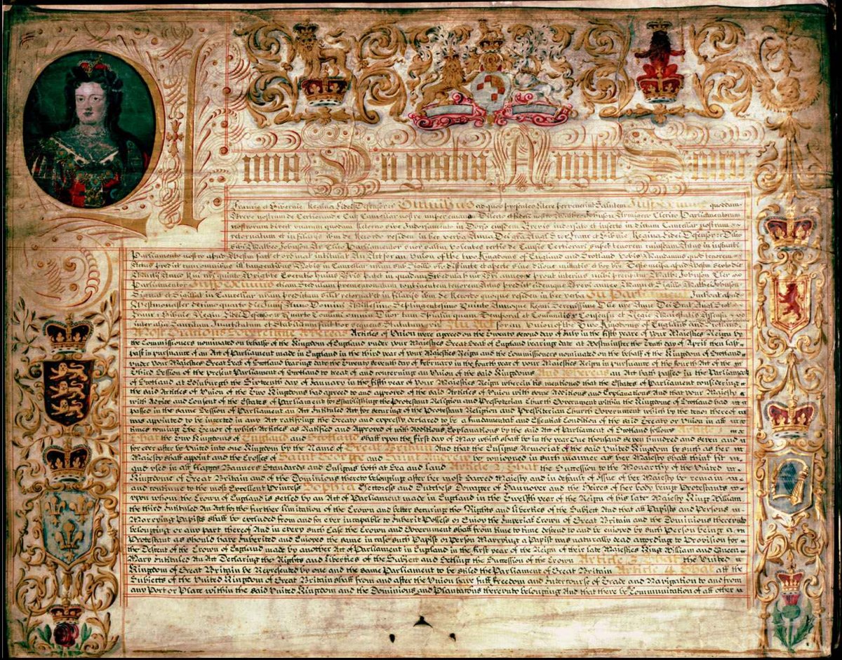 The Treaty of Union 1707.