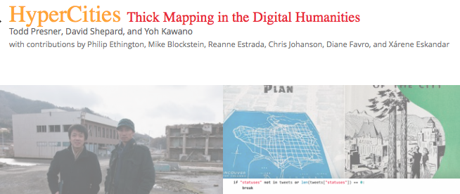 Home page of HyperCities: Thick Mapping in the Digital Humanities.