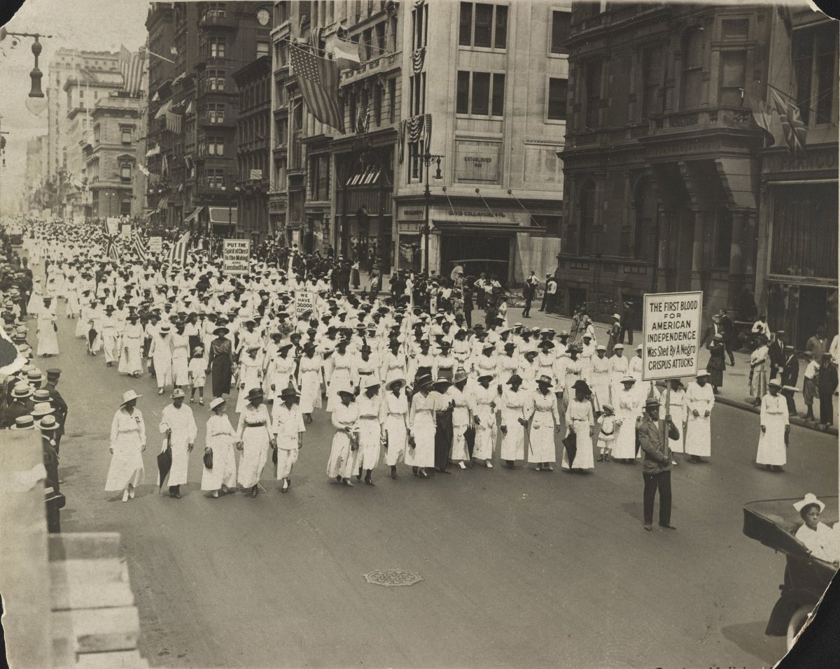 The Negro Silent Protest Parade in 1917.