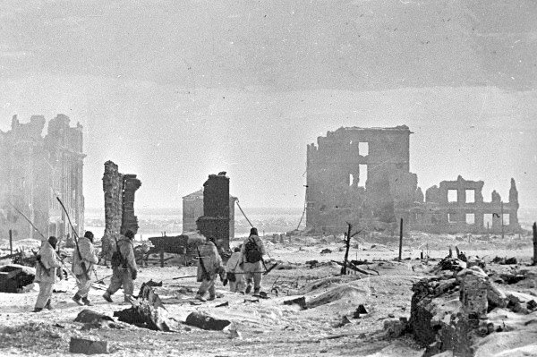The remains of central Stalingrad after the end of the battle in February 1943