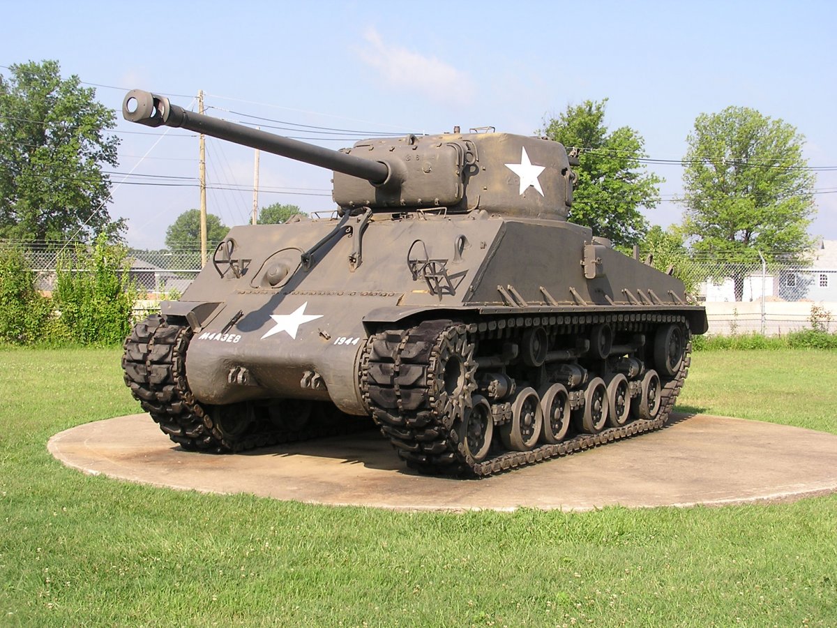 The Sherman M4-A2E8 Tank.