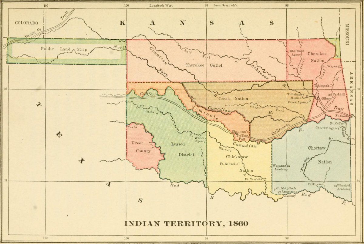 Indian Territory in 1860.