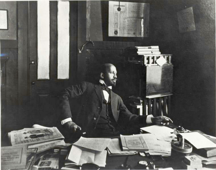 Du Bois in his office at The Crisis.