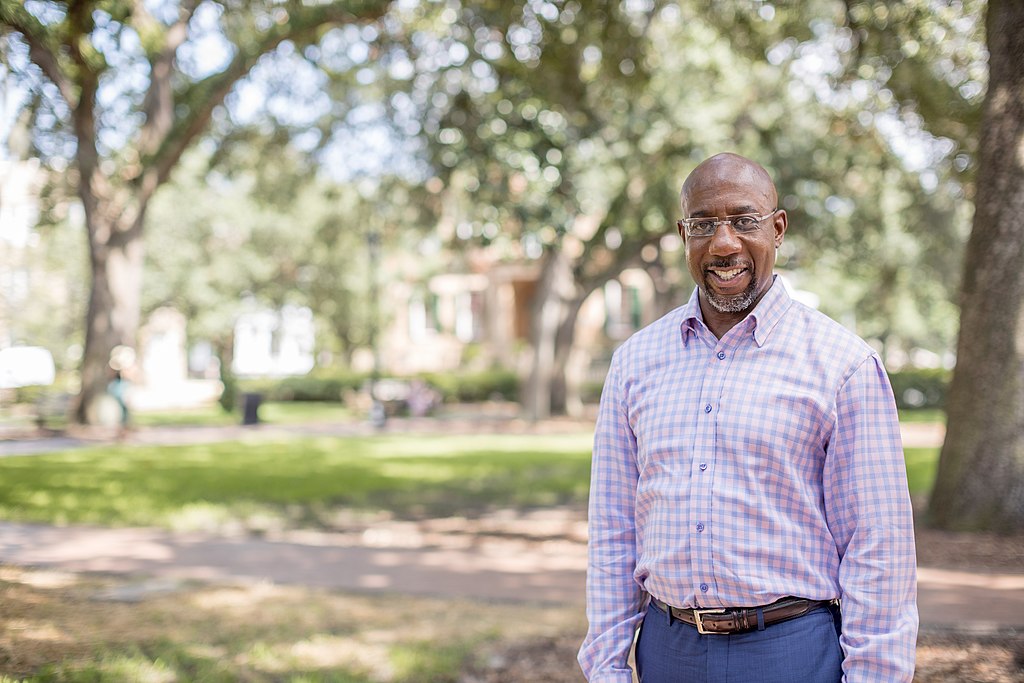 Raphael Warnock in 2020 before his election to the U.S. Senate. An election he won with the help of WNBA players