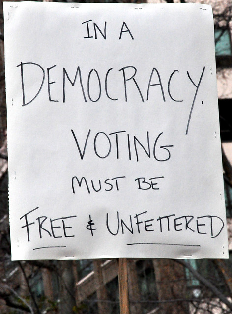 A 2011 protest sign in New York.