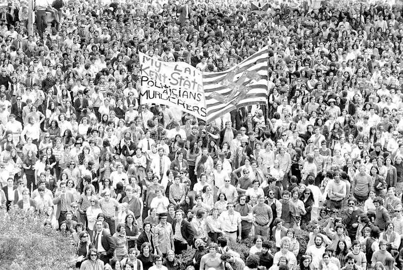 Antiwar protesters at the Massachusetts State House.