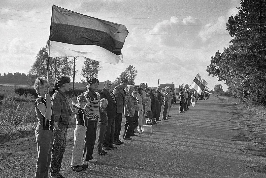 The Baltic Way was a protest in the form of a human chain that connected the three capitals of the Baltic states.