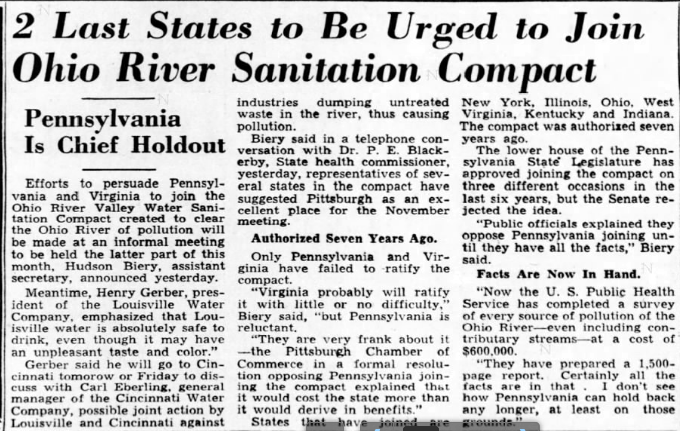 This is a 1944 article from the Courier-Journal in Louisville, Kentucky.