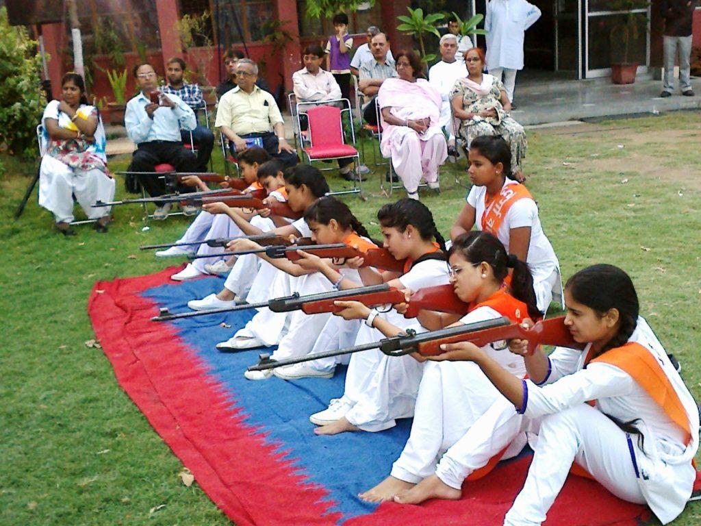 Part of the Sangh Parivar, Durga Vahini is the women’s division of Vishwa Hindu Parishad, established by M.S. Golwalkar in 1964