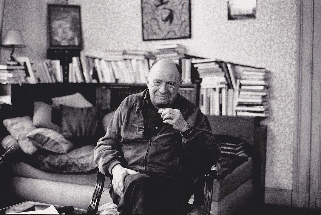 Jacques Ellul in his house in Pessac, France.
