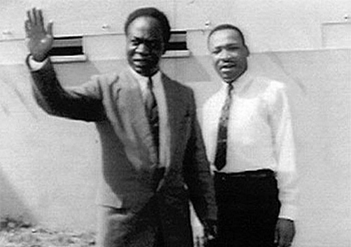 Kwame Nkrumah and Martin Luther King Jr in Ghana.