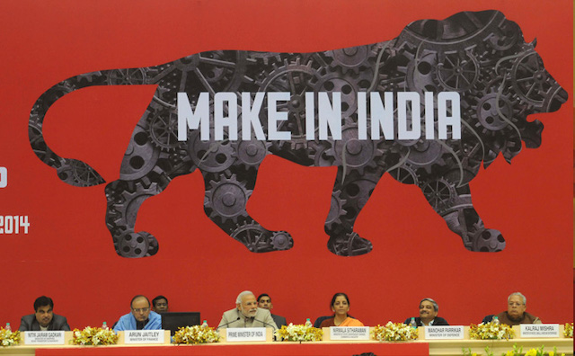 Modi’s 2014 slogan to encourage global corporations to invest and manufacture products in India