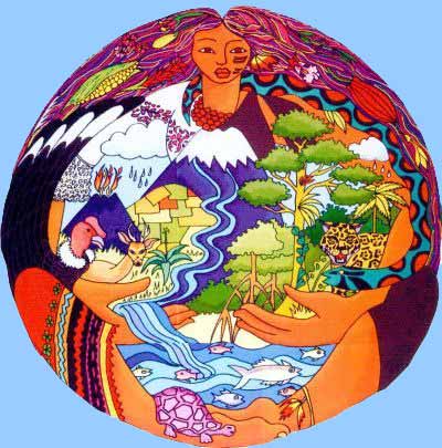 A modern artist’s rendition of Pachamama