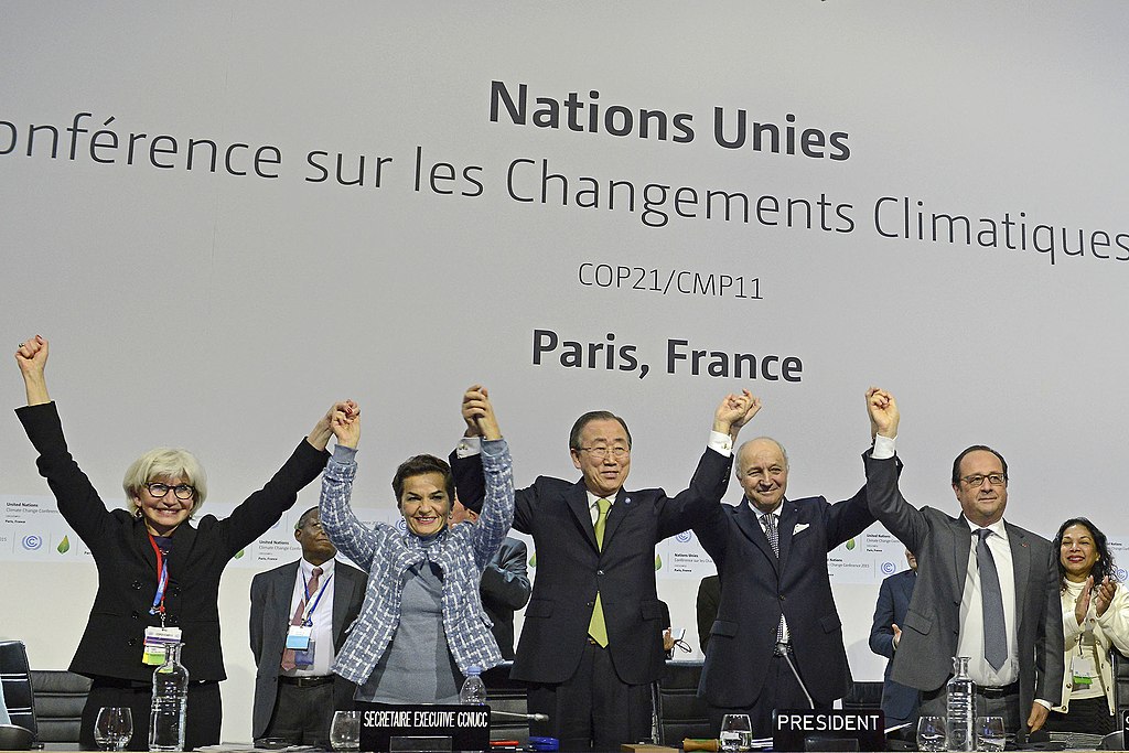 Plenary session of the COP21 for the adoption of the Paris Accord.