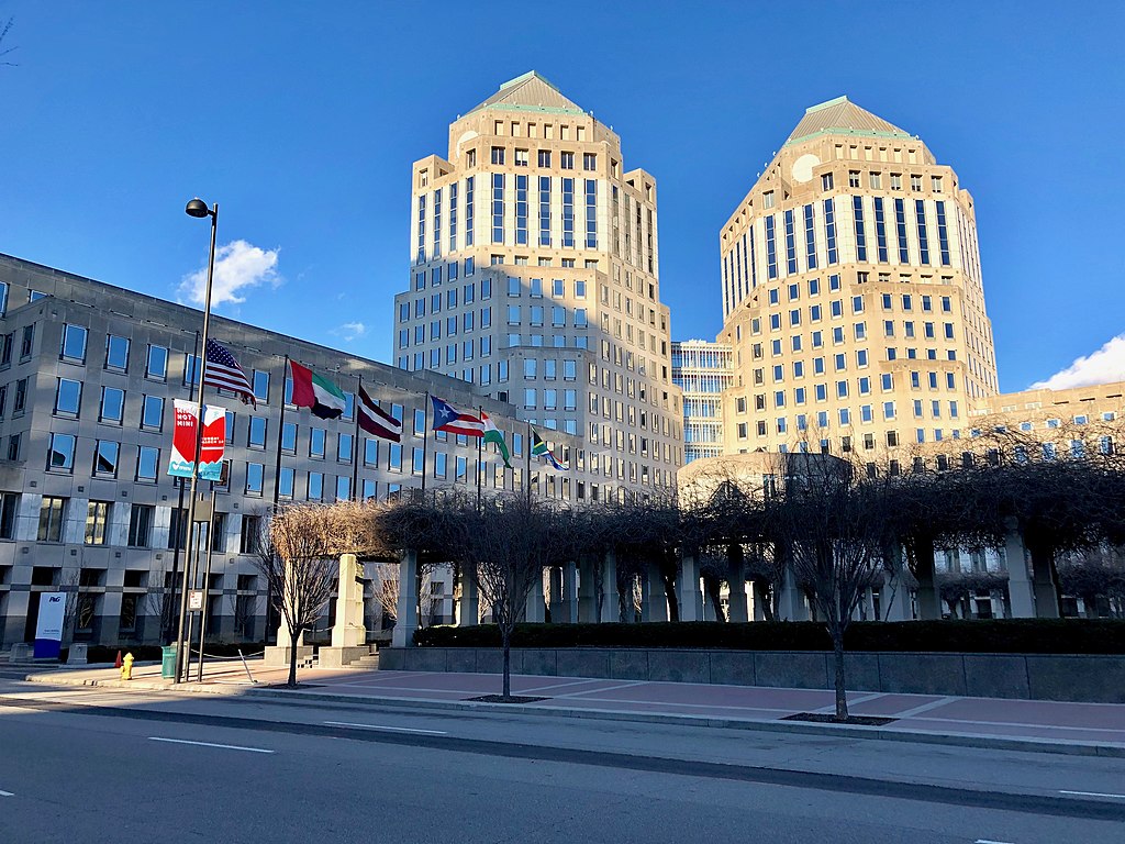 The Procter and Gamble Headquarters located in downtown Cincinnati, Ohio.