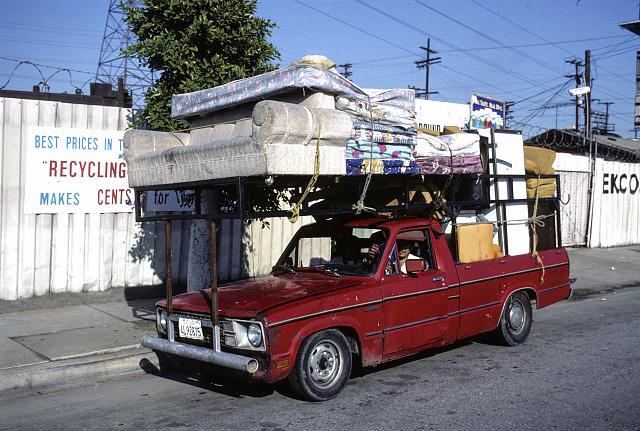 Californians recycling household items in 1996.