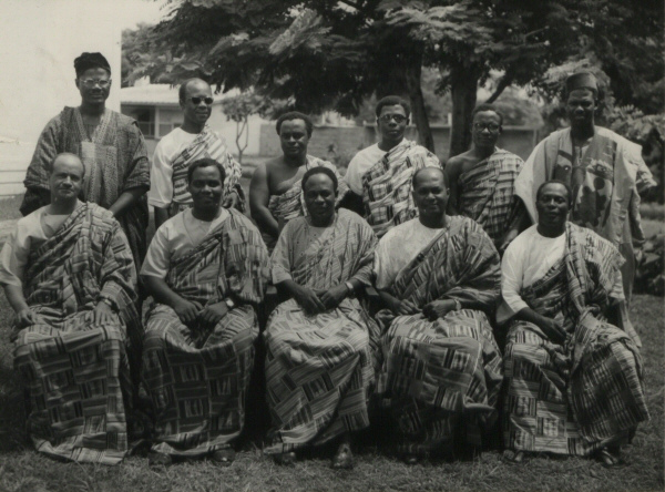 The first cabinet of Kwame Nkrumah (center bottom row) as Prime Minister of Ghana, 1957.