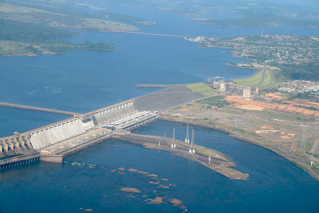 A 2008 aerial view of the Tucuruí Hydroelectric Dam in Pará, Brazil.