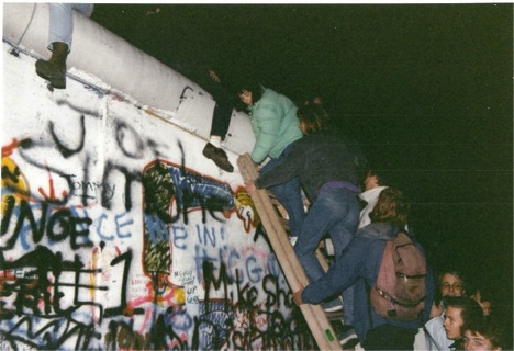 Berlin Wall in 1989.