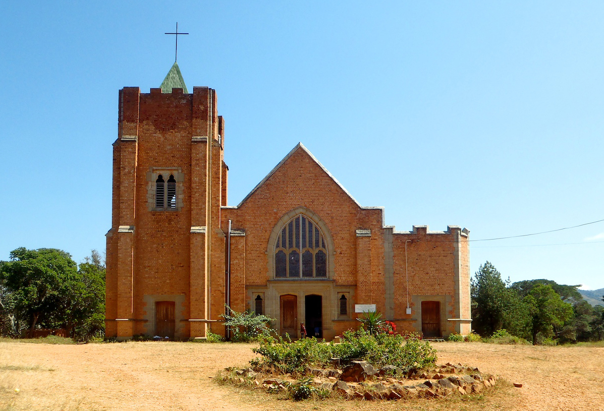 The missionary church in Livingstonia, Malawi.