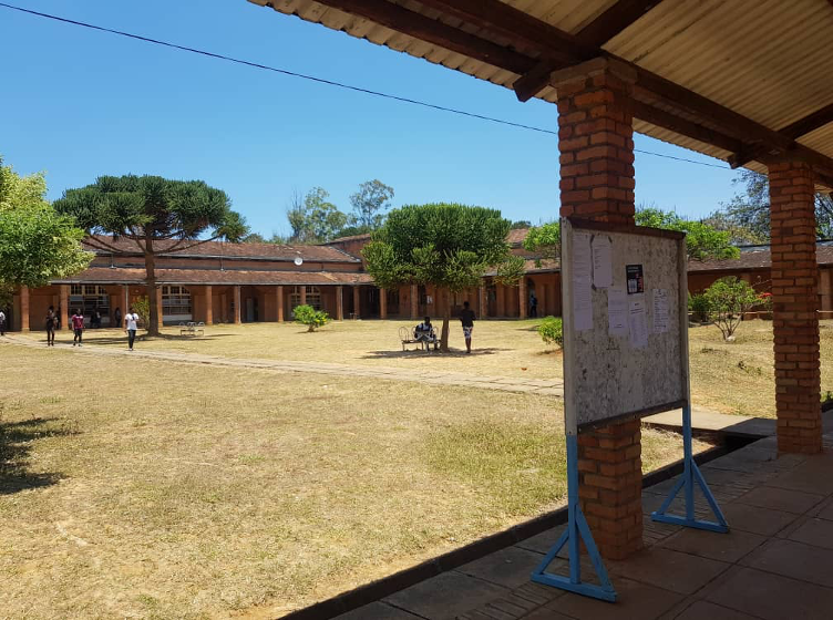 The courtyard of the University of Livingstonia.