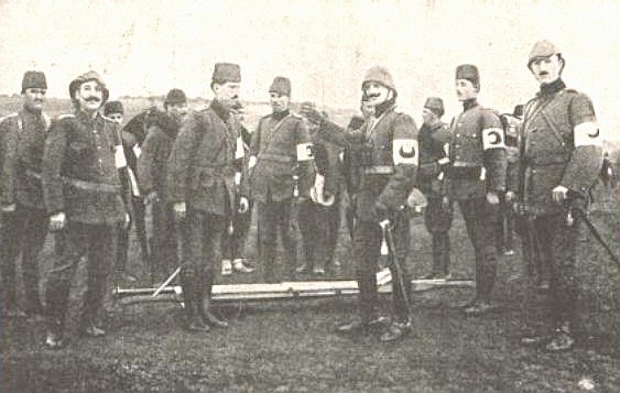 The Turkish Red Crescent First-Aid Unit during World War I.