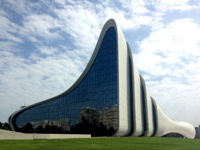 The Heydar Aliyev Center in Baku, Azerbaijan.