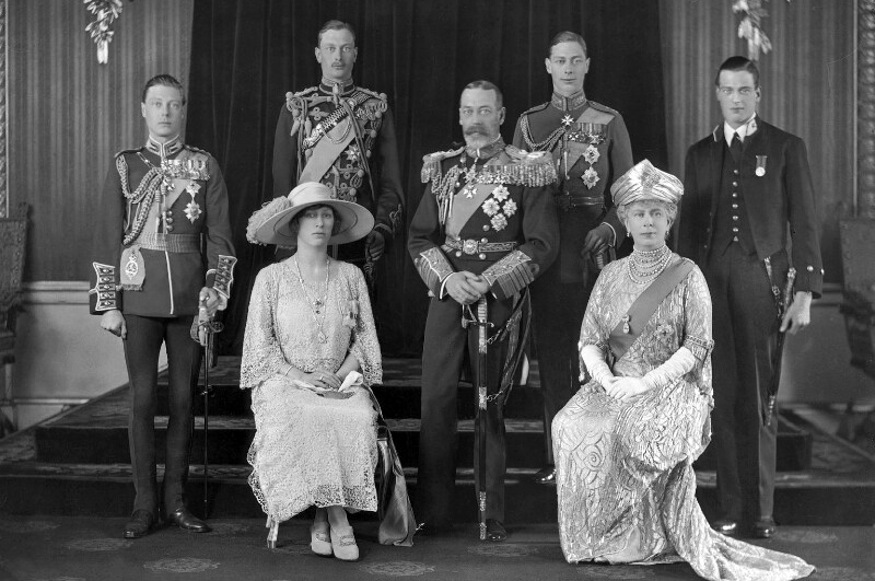 King George V and his family in 1923.