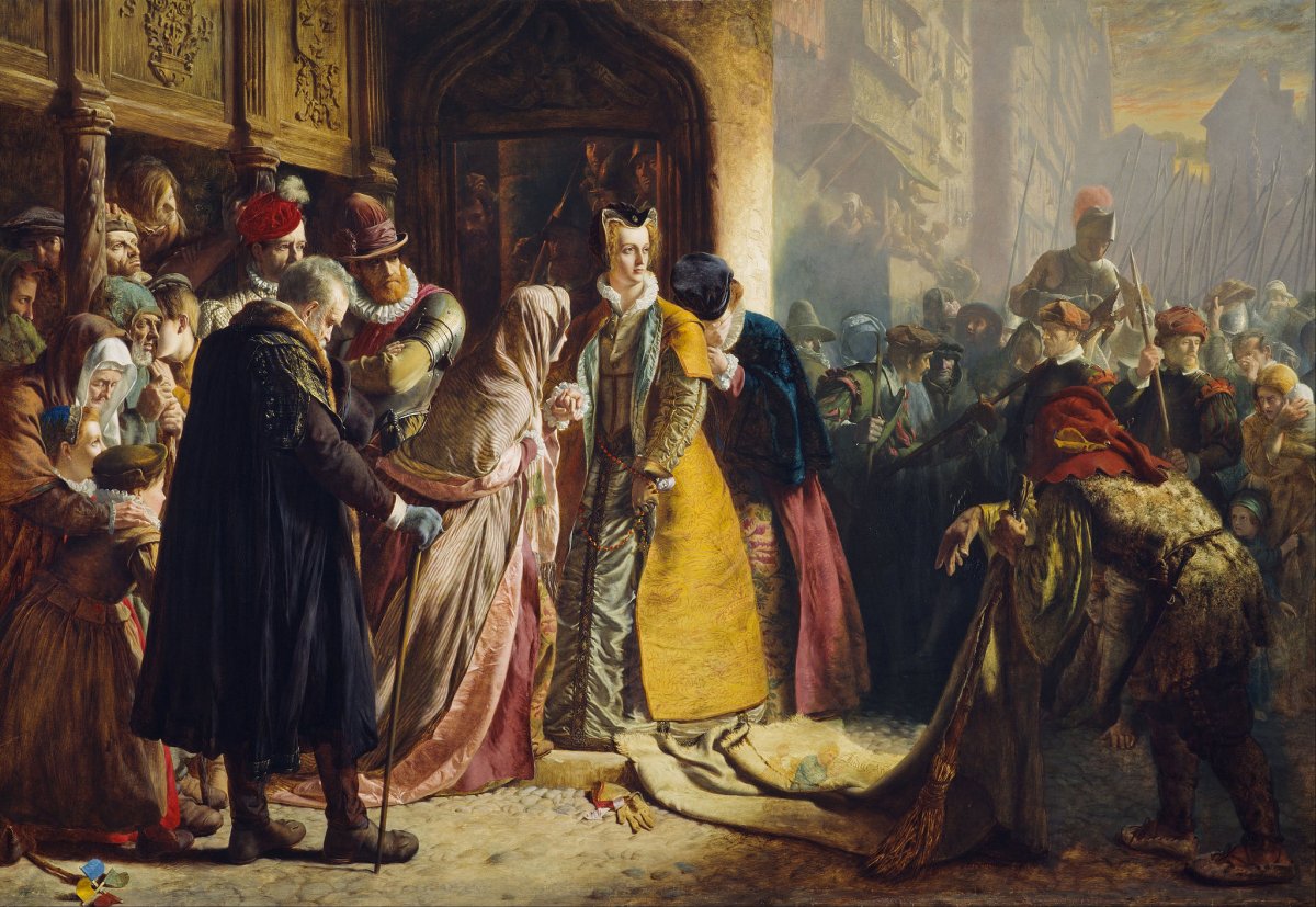 A portrayal of Mary’s return to Edinburgh.