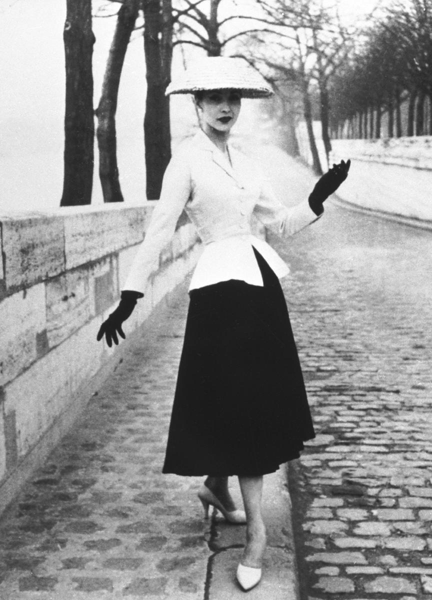 Christian Dior’s New Look in 1947.