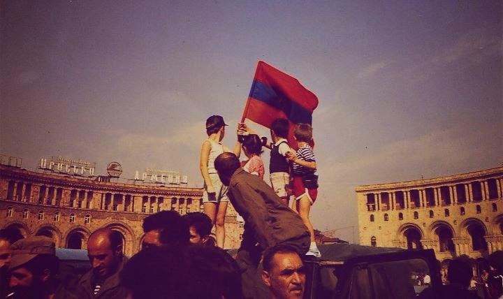Celebrations after the September 21, 1991 referendum declaring Armenia’s independence.