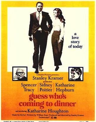 The movie poster for the 1967 film, Guess Who’s Coming To Dinner.