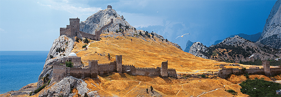 Genoese fortress at the Crimean town of Sudak.