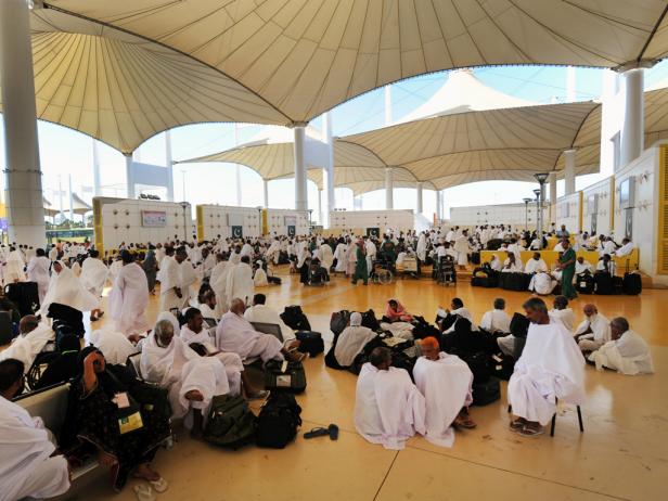 Contemporary Hajj Terminal of the King Abdulaziz International Airport in Jeddah.