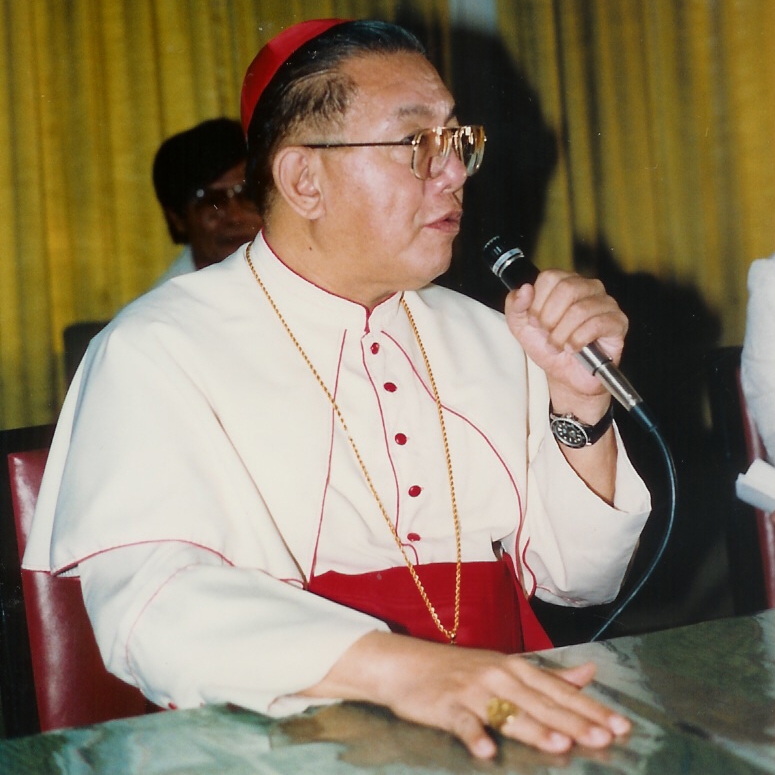 Cardinal Jaime Sin pictured in 1988