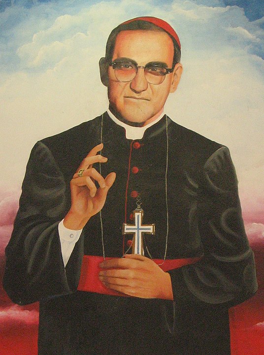 A mural located at the University of El Salvador bears the image of Archbishop Oscar Arnulfo Romero.
