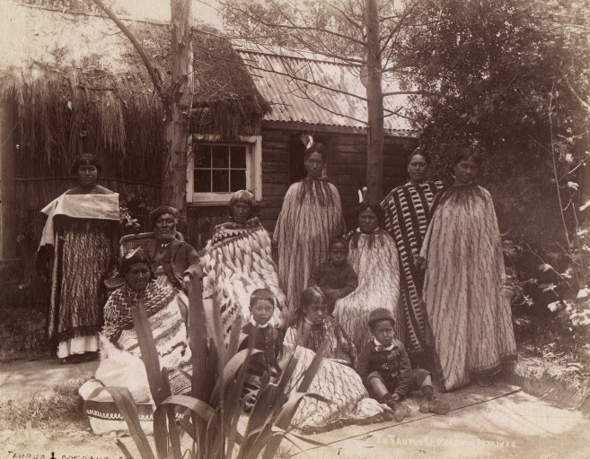 A Māori family in the 1880s.