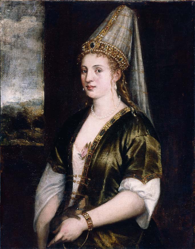 A portrait of Hurrem Sultan by Titian, c. 1550.