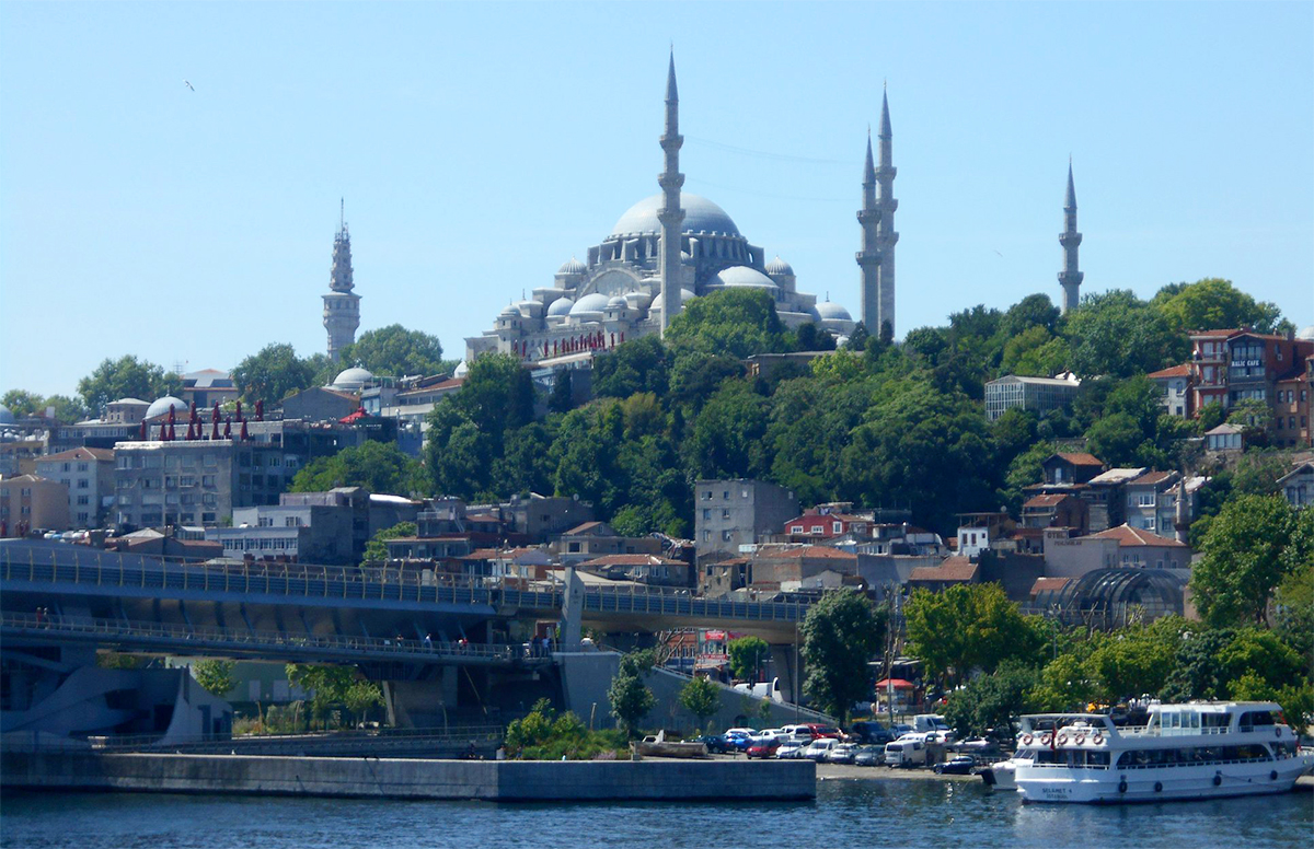 Süleyman's mosque, seen here, is the second largest of the Ottoman era in the city of Istanbul.
