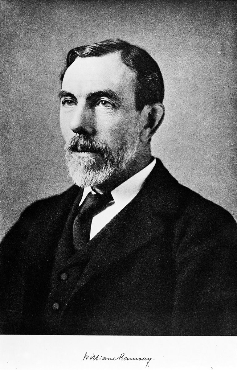 Sir William Ramsay, who, in the 1890s, discovered the existence of the noble gases, a previously unpredicted set of elements.