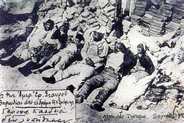 Victims of the Smyrna fire in September 1922.